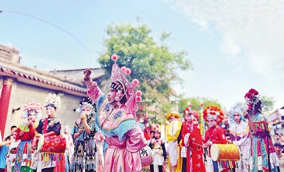 省級非遺“火神信俗”在勝芳古鎮(zhèn)上演